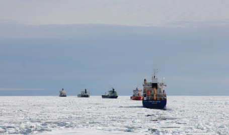 Шесть российских судов застряли на Северном морском пути из-за некорректного прогноза ледовой обстановки