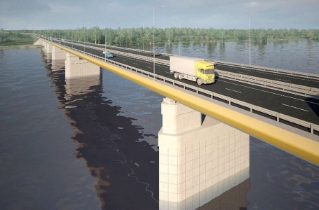 Власти ХМАО презентовали архитектурный концепт второго моста через Обь в районе Сургута