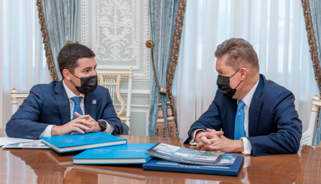 Глава «Газпрома» Миллер и губернатор ЯНАО Артюхов обсудили совместные проекты