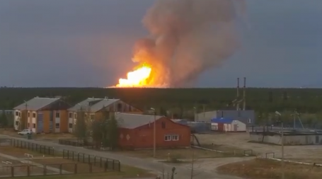 В ЯНАО горит одно из крупнейших в мире газовых месторождений, которое разрабатывает «Газпром»