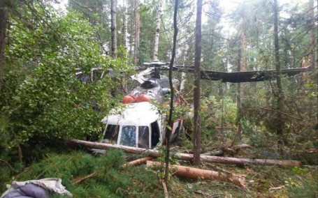 По факту жесткой посадки вертолета МИ-8 при которой пострадали семь человек, возбуждено уголовное дело