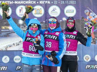 Биатлонистка из Тюмени Сливко стала третьей в спринте на первом этапе Кубка России в Ханты-Мансийске