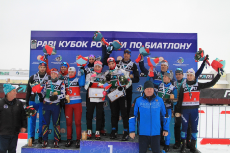 Биатлонисты сборной ХМАО завершили этап Кубка России в Уфе победой в смешанной эстафете