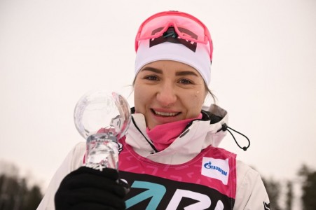 Биатлонистка из ХМАО Каплина выиграла малый хрустальный глобус Кубка России в спринте