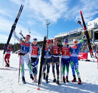 Биатлонистка из ХМАО Носкова выиграла серебро в командном спринте на лыжном чемпионате России в Тюмени