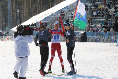 Тюменские лыжники стали чемпионами России в командной эстафете