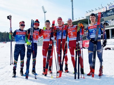 Тюменские лыжники Якимушкин и Белов выиграли бронзу в командном спринте на чемпионате России