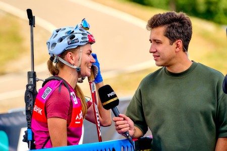Биатлонистка из Тюмени Сливко выиграла третью медаль на Кубке Содружества в Сочи
