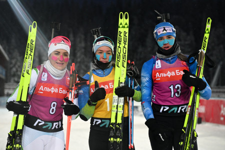 Биатлонистки из ХМАО не могут выиграть на этапе Кубка России в Ханты-Мансийске у бывшей лыжницы