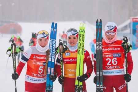 Тюменские лыжницы Пантрина и Сорина выиграли медали в масс-старте на этапе Кубка России в Тюмени