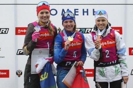 Биатлонистка от ХМАО Резцова заняла на чемпионате России в пасьюте 4 место, но получила бронзу