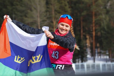 Тюменская биатлонистка Сливко второй год подряд побеждает в марафоне чемпионата России в Увате