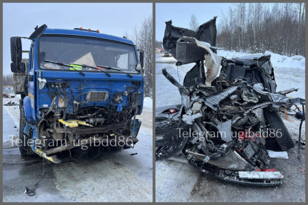В ХМАО на федеральной трассе Тюмень — Ханты-Мансийск в аварии погибли три человека, в том числе ребенок