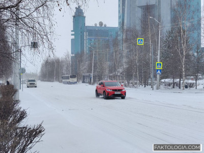 Власти Сургута оказались не готовы к снегопаду в середине апреля