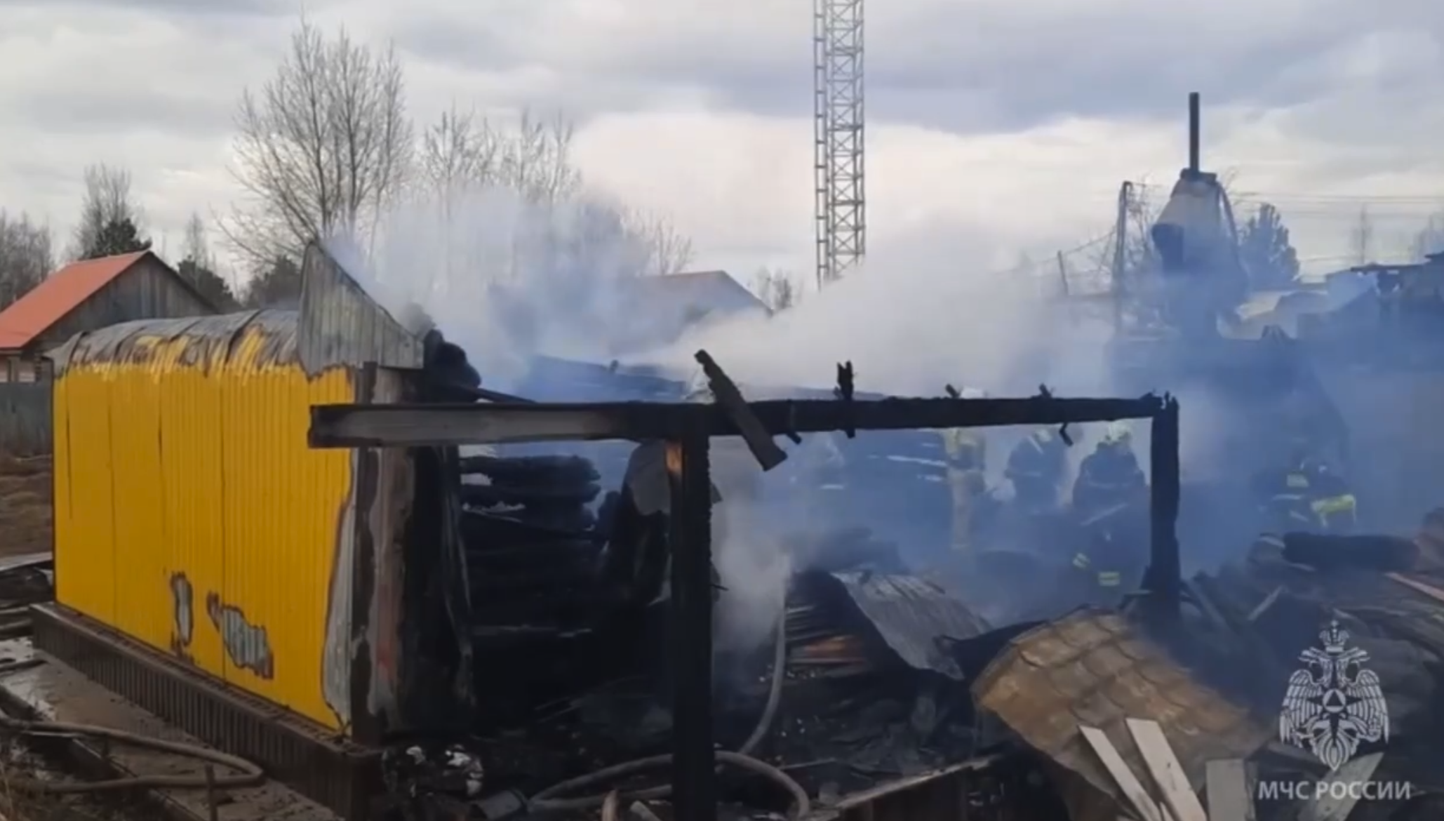 Пожар в Мегионе